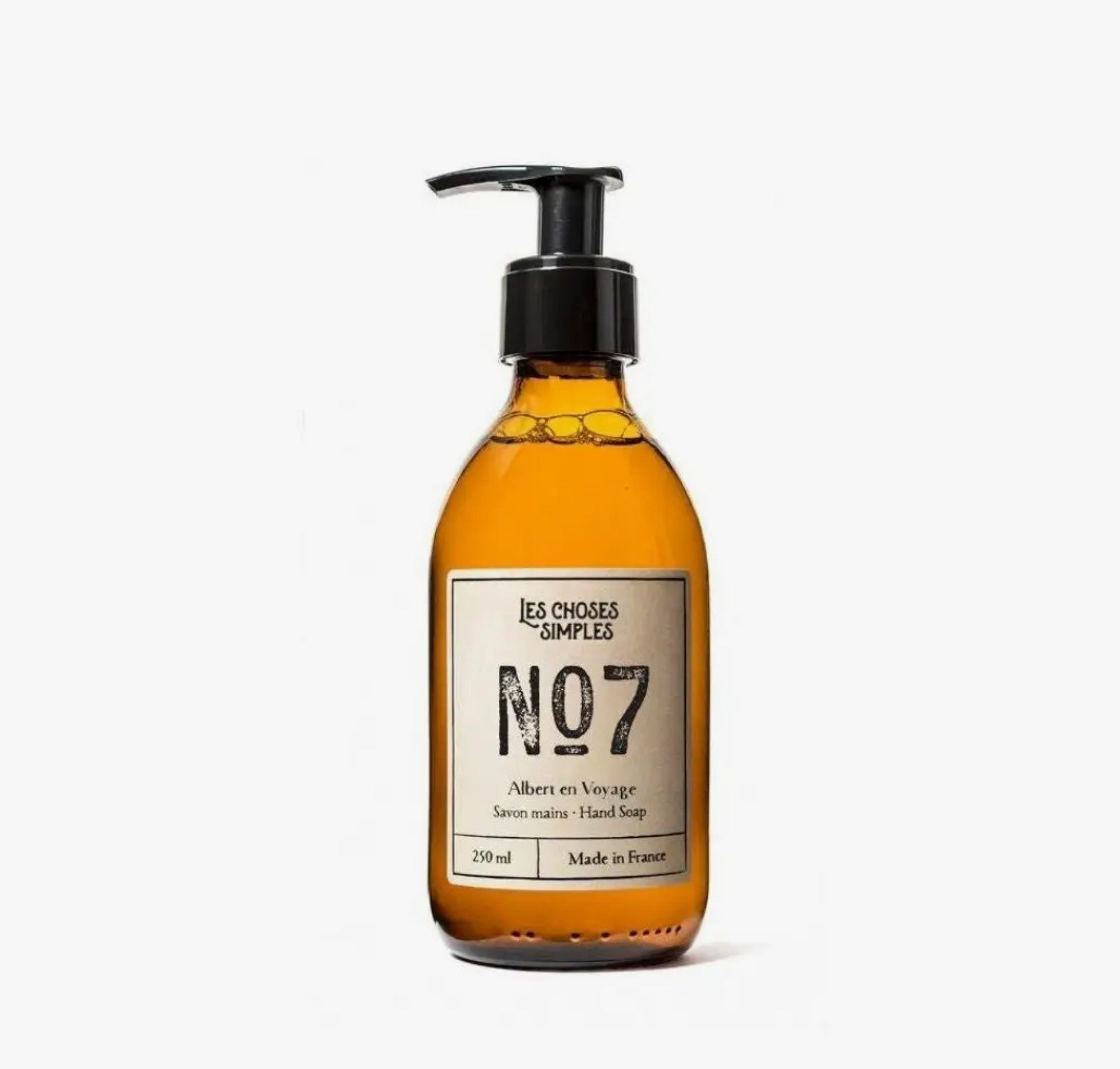 Savon pour les mains et le corps - Nr 7 Vétiver (250 ml, bouteille en verre)